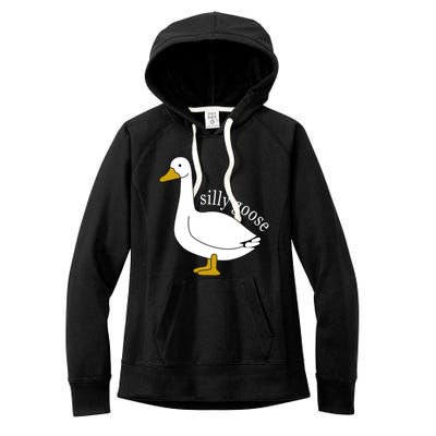 Funny Silly Goose Cute Goose Xmas Family Matching Clothing Women's Fleece Hoodie