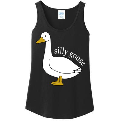 Funny Silly Goose Cute Goose Xmas Family Matching Clothing Ladies Essential Tank