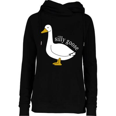 Funny Silly Goose Cute Goose Xmas Family Matching Clothing Womens Funnel Neck Pullover Hood