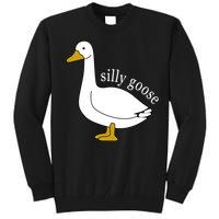 Funny Silly Goose Cute Goose Xmas Family Matching Clothing Tall Sweatshirt