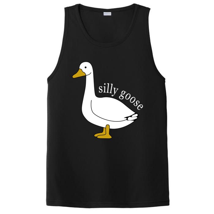 Funny Silly Goose Cute Goose Xmas Family Matching Clothing PosiCharge Competitor Tank