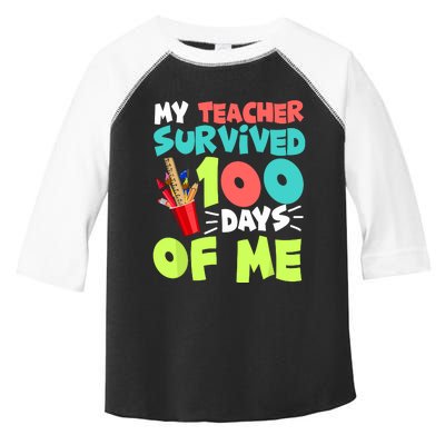 Funny School Gift 100 Days Of School Toddler Fine Jersey T-Shirt