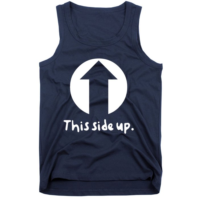 Funny Silly Goofy This Side Up Party Celebration Tank Top