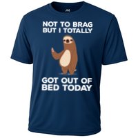 Funny Sloth - Got Out Of Bed Today Performance Shirt