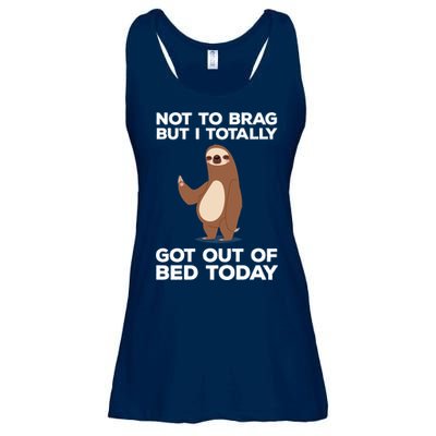 Funny Sloth - Got Out Of Bed Today Ladies Essential Flowy Tank