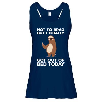 Funny Sloth - Got Out Of Bed Today Ladies Essential Flowy Tank