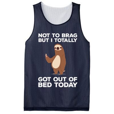 Funny Sloth - Got Out Of Bed Today Mesh Reversible Basketball Jersey Tank