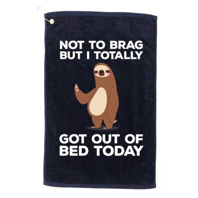 Funny Sloth - Got Out Of Bed Today Golf Towel