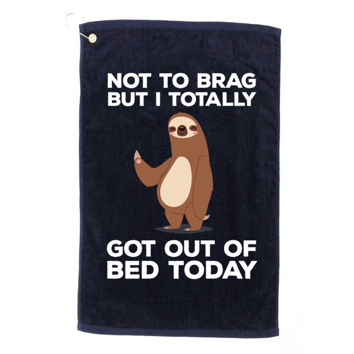 Funny Sloth - Got Out Of Bed Today Golf Towel