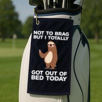 Funny Sloth - Got Out Of Bed Today Golf Towel