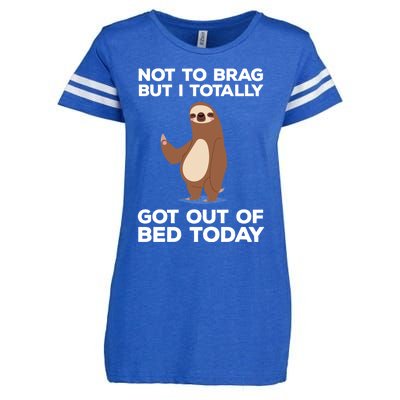 Funny Sloth - Got Out Of Bed Today Enza Ladies Jersey Football T-Shirt