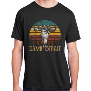 Fucking S.T.R.A.I.T Guitar Music Country Bullskull Cowboy Adult ChromaSoft Performance T-Shirt