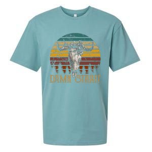 Fucking S.T.R.A.I.T Guitar Music Country Bullskull Cowboy Sueded Cloud Jersey T-Shirt