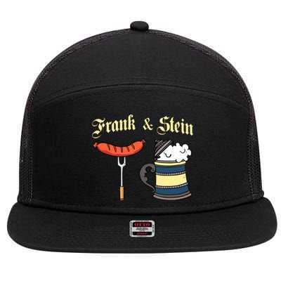 Frank Stein German Beer Drinking Oktoberfest 7 Panel Mesh Trucker Snapback Hat