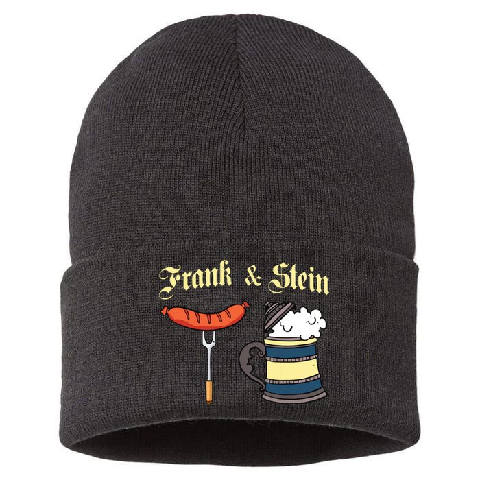 Frank Stein German Beer Drinking Oktoberfest Sustainable Knit Beanie