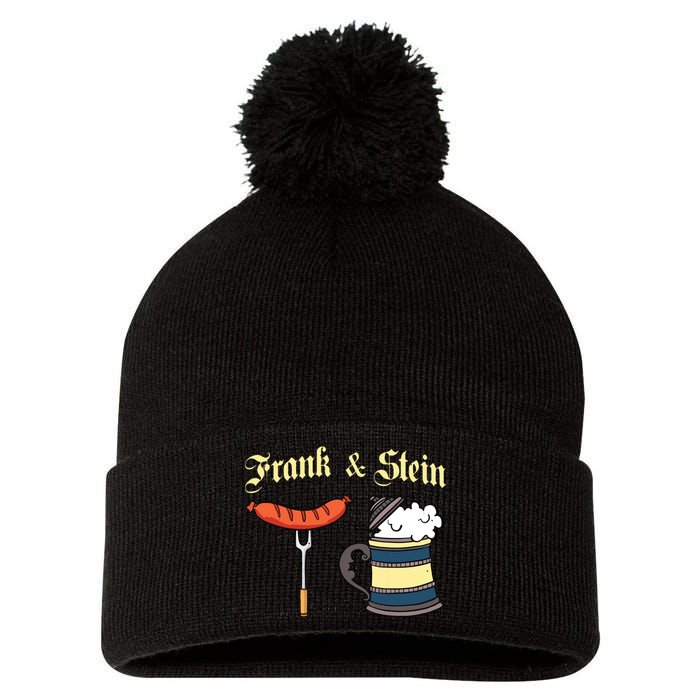 Frank Stein German Beer Drinking Oktoberfest Pom Pom 12in Knit Beanie