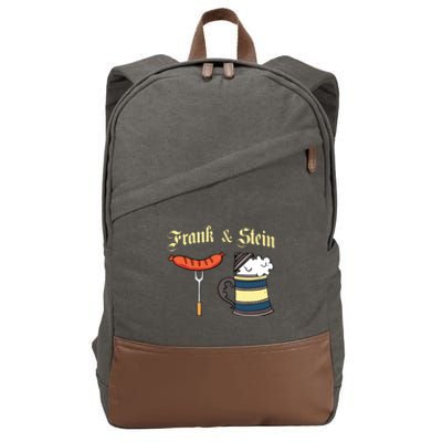 Frank Stein German Beer Drinking Oktoberfest Cotton Canvas Backpack