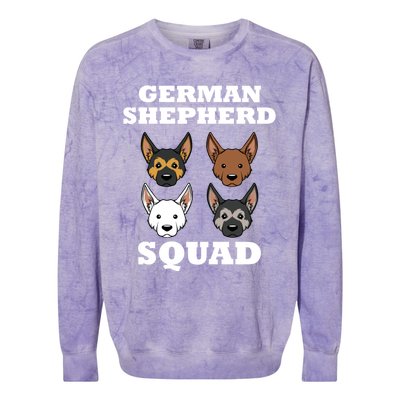 Funny Saying Ger Shepherd Squad Dog Great Gift Colorblast Crewneck Sweatshirt