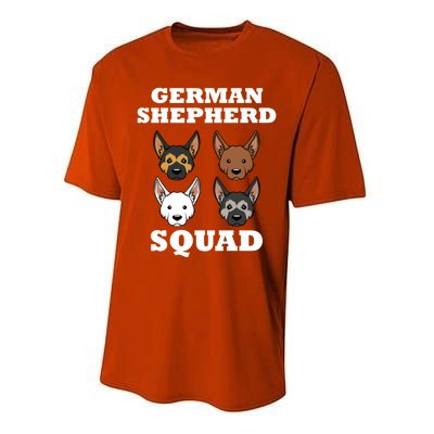 Funny Saying Ger Shepherd Squad Dog Great Gift Performance Sprint T-Shirt