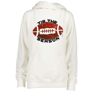 Football Season Graphic Womens Funnel Neck Pullover Hood