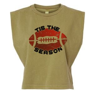 Football Season Graphic Garment-Dyed Women's Muscle Tee