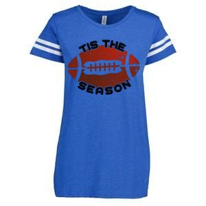 Football Season Graphic Enza Ladies Jersey Football T-Shirt