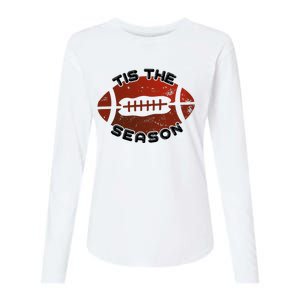 Football Season Graphic Womens Cotton Relaxed Long Sleeve T-Shirt