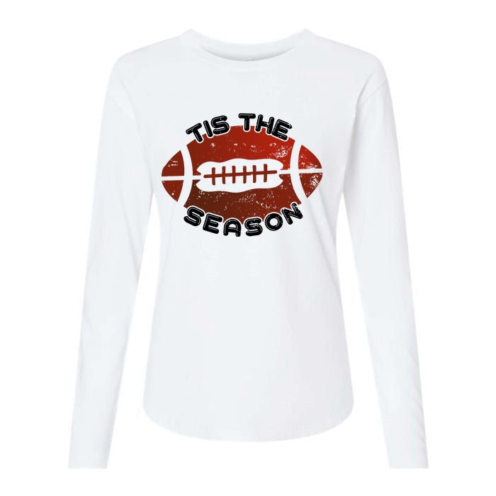 Football Season Graphic Womens Cotton Relaxed Long Sleeve T-Shirt