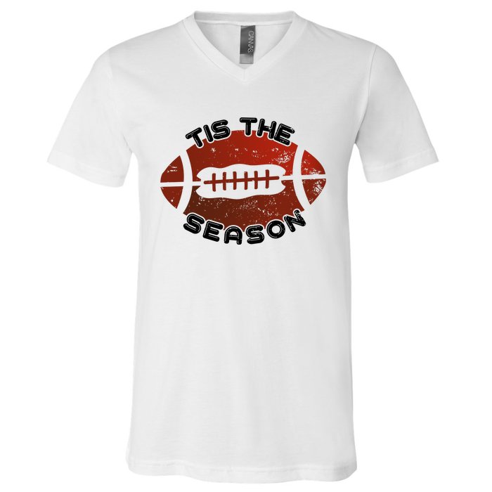 Football Season Graphic V-Neck T-Shirt