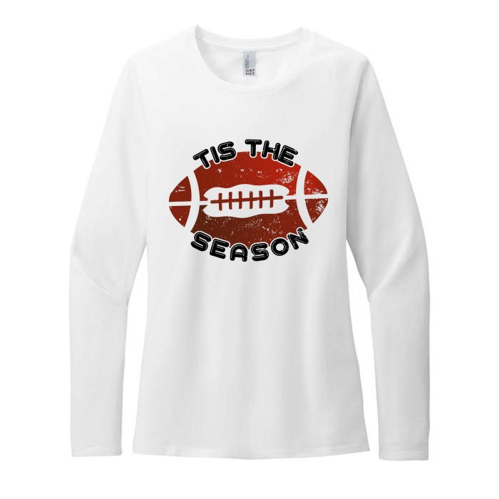 Football Season Graphic Womens CVC Long Sleeve Shirt