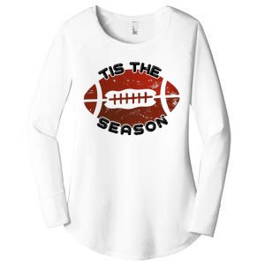 Football Season Graphic Women's Perfect Tri Tunic Long Sleeve Shirt