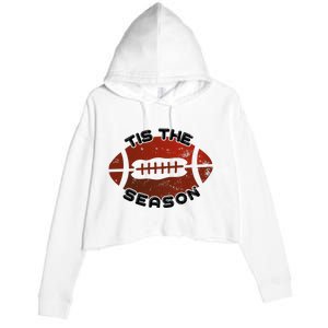 Football Season Graphic Crop Fleece Hoodie