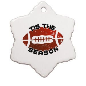 Football Season Graphic Ceramic Star Ornament