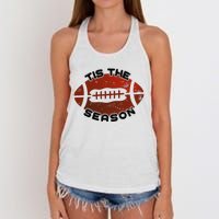 Football Season Graphic Women's Knotted Racerback Tank