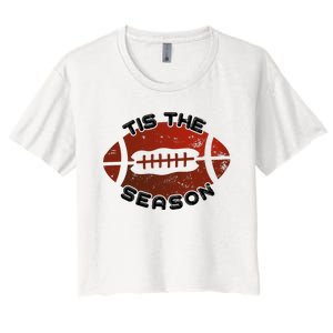 Football Season Graphic Women's Crop Top Tee