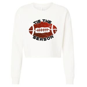 Football Season Graphic Cropped Pullover Crew