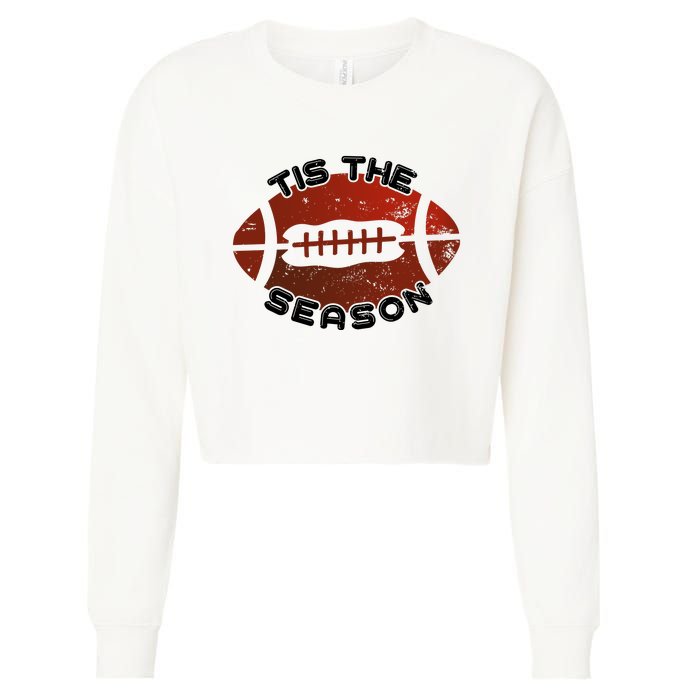 Football Season Graphic Cropped Pullover Crew