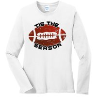 Football Season Graphic Ladies Long Sleeve Shirt