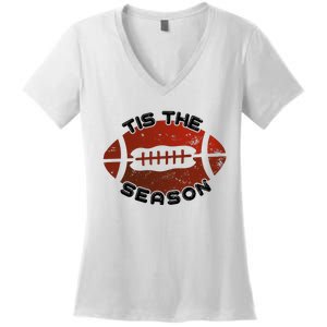 Football Season Graphic Women's V-Neck T-Shirt