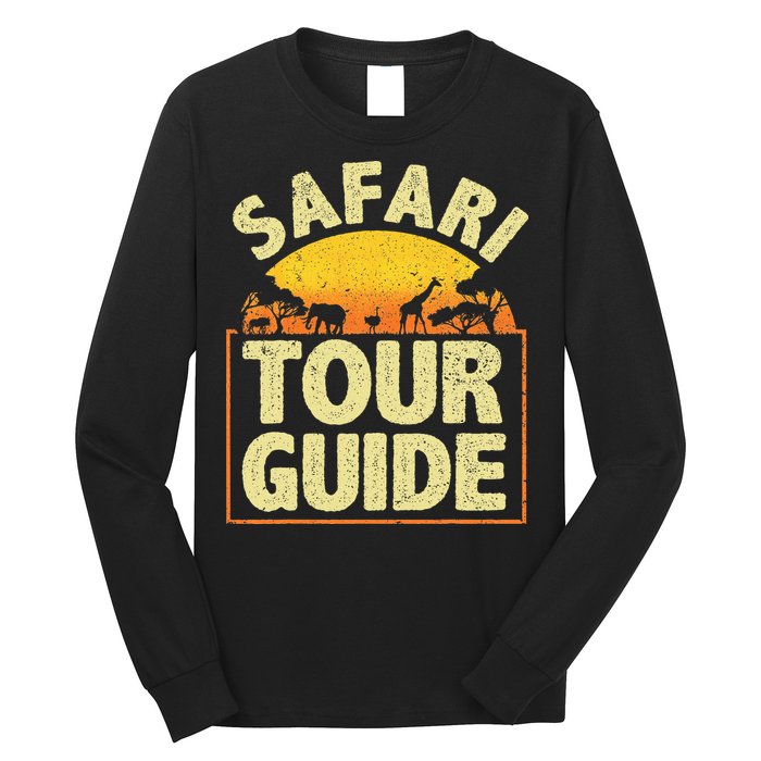 Funny Safari Guide Zoo Safari Long Sleeve Shirt