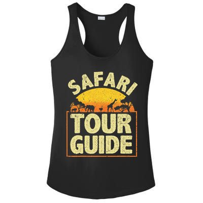 Funny Safari Guide Zoo Safari Ladies PosiCharge Competitor Racerback Tank