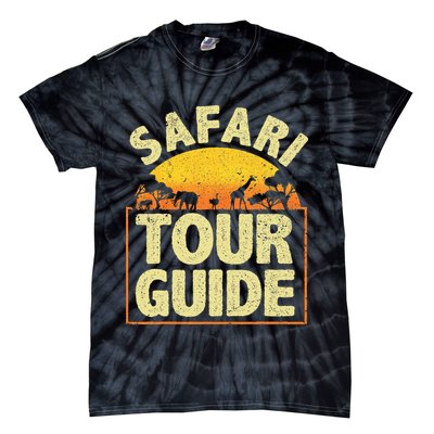 Funny Safari Guide Zoo Safari Tie-Dye T-Shirt