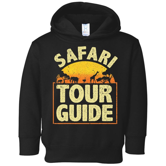 Funny Safari Guide Zoo Safari Toddler Hoodie