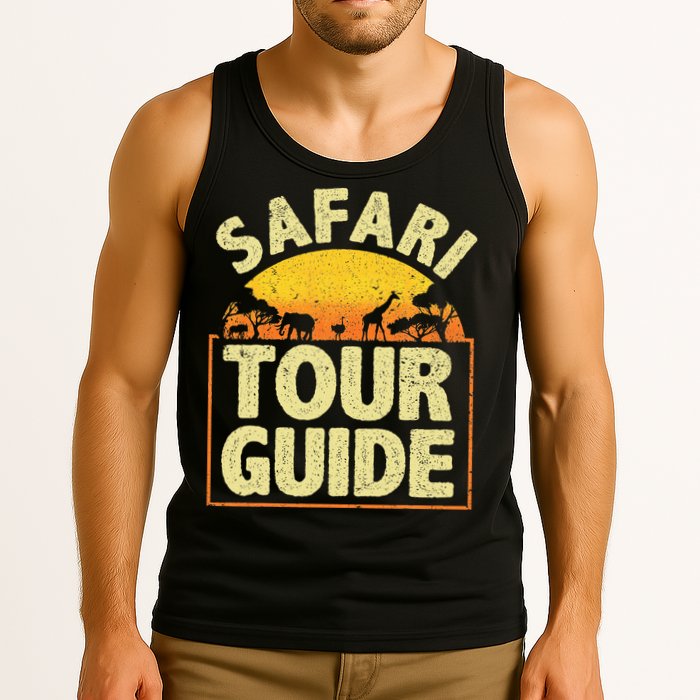 Funny Safari Guide Zoo Safari Tank Top