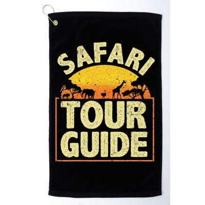 Funny Safari Guide Zoo Safari Golf Towel