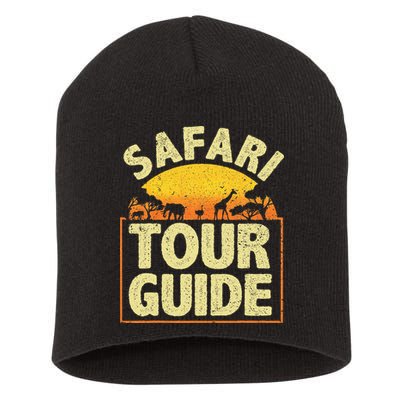 Funny Safari Guide Zoo Safari Short Acrylic Beanie