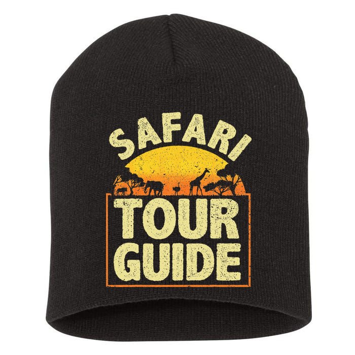 Funny Safari Guide Zoo Safari Short Acrylic Beanie