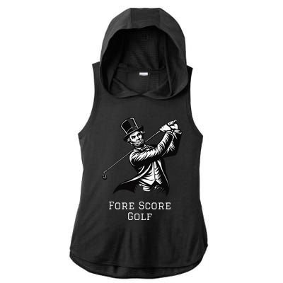 Fore Score Golf Ladies PosiCharge Tri-Blend Wicking Draft Hoodie Tank