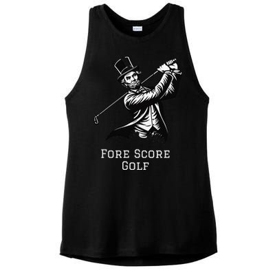 Fore Score Golf Ladies PosiCharge Tri-Blend Wicking Tank