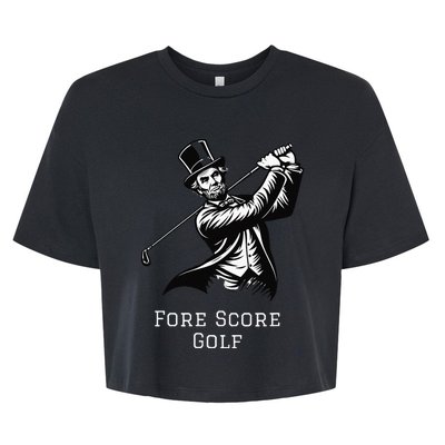 Fore Score Golf Bella+Canvas Jersey Crop Tee